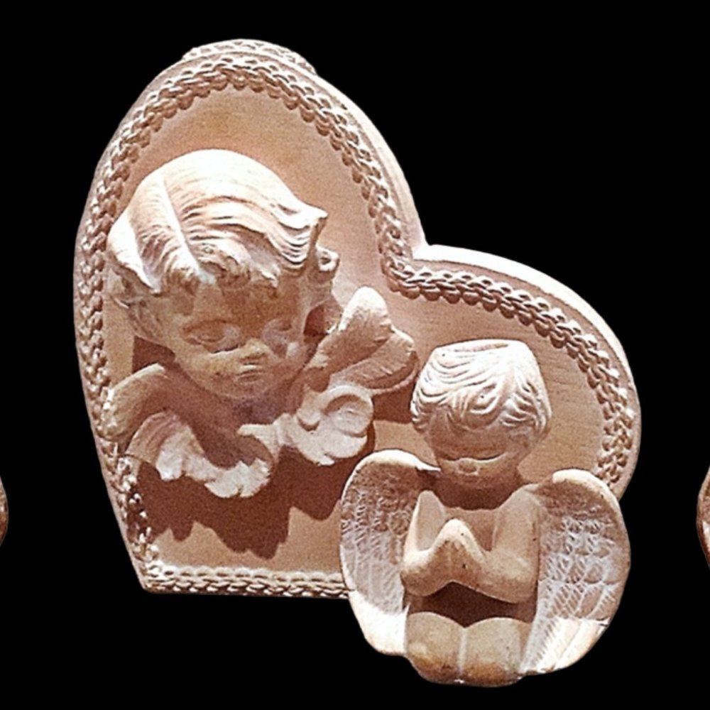 Candle Holder Set, Angel Home Decor, Set of 4 CandleHolders, Vintage Candle